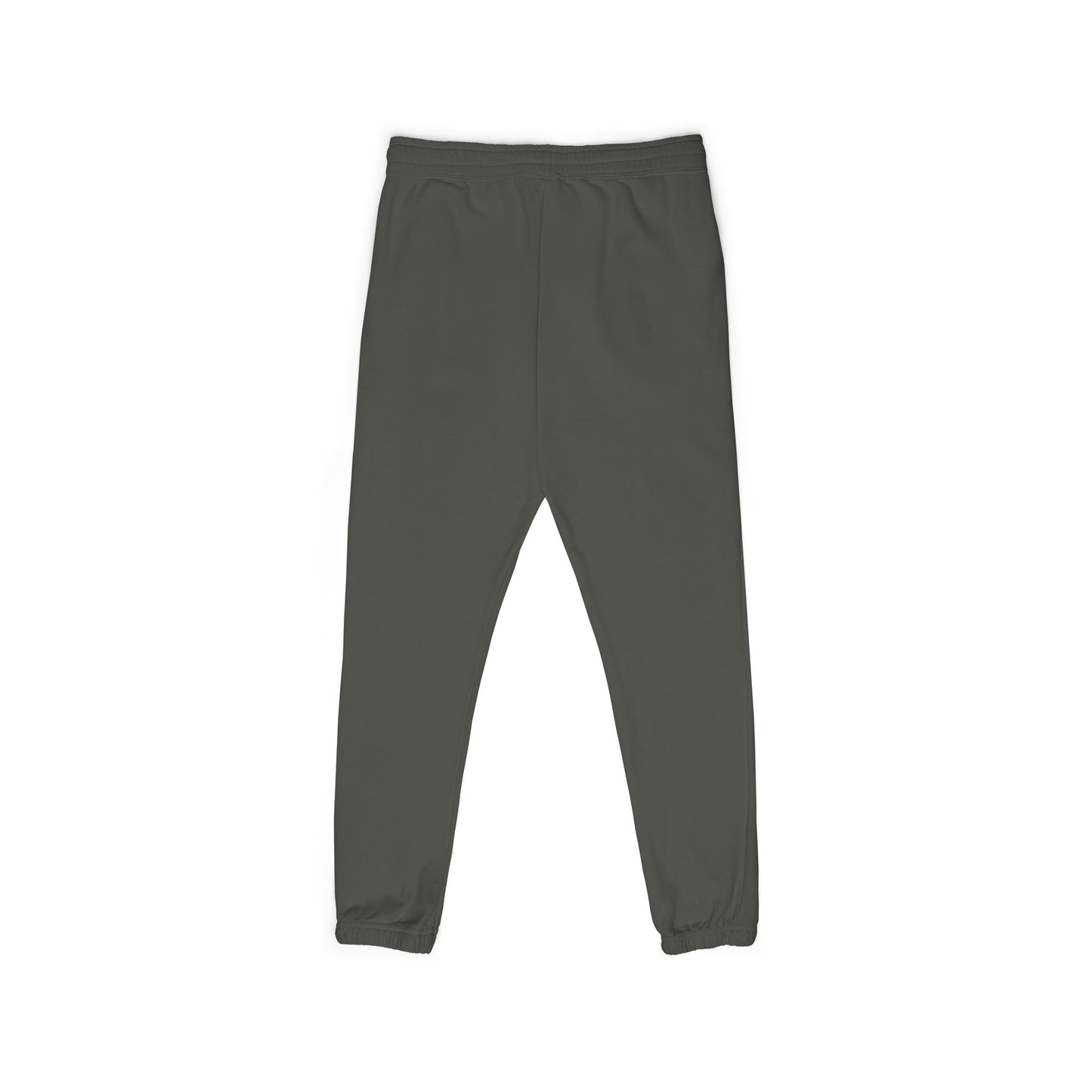 Graphite Fleece Sweatpants with 'Good Vibes' Neon Script — Cozy Casual Lounge Pants
