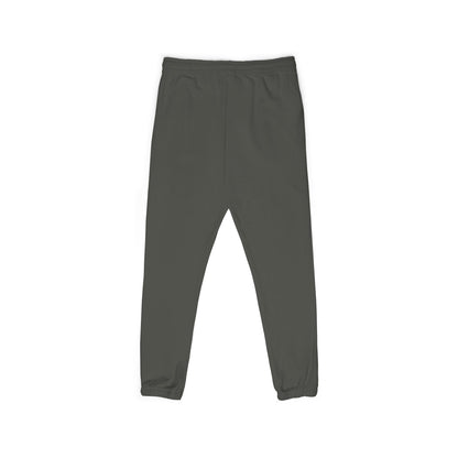 Graphite Fleece Sweatpants with 'Good Vibes' Neon Script — Cozy Casual Lounge Pants
