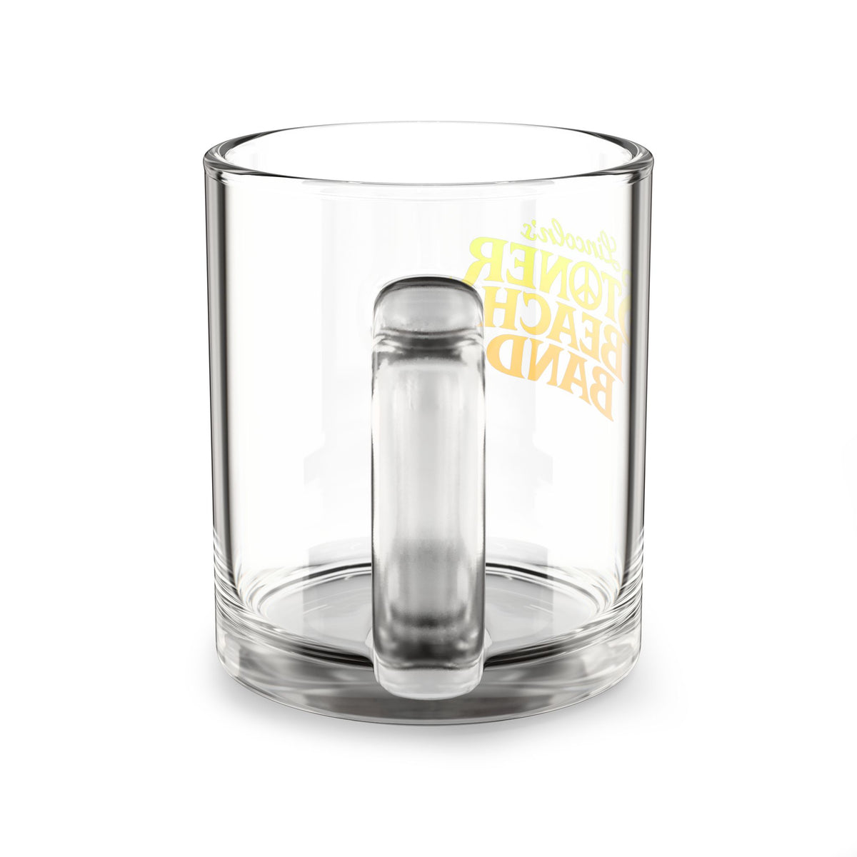 Glass Mug — 'Lincoln's Stoner Beach Band' Clear 10oz Coffee Mug